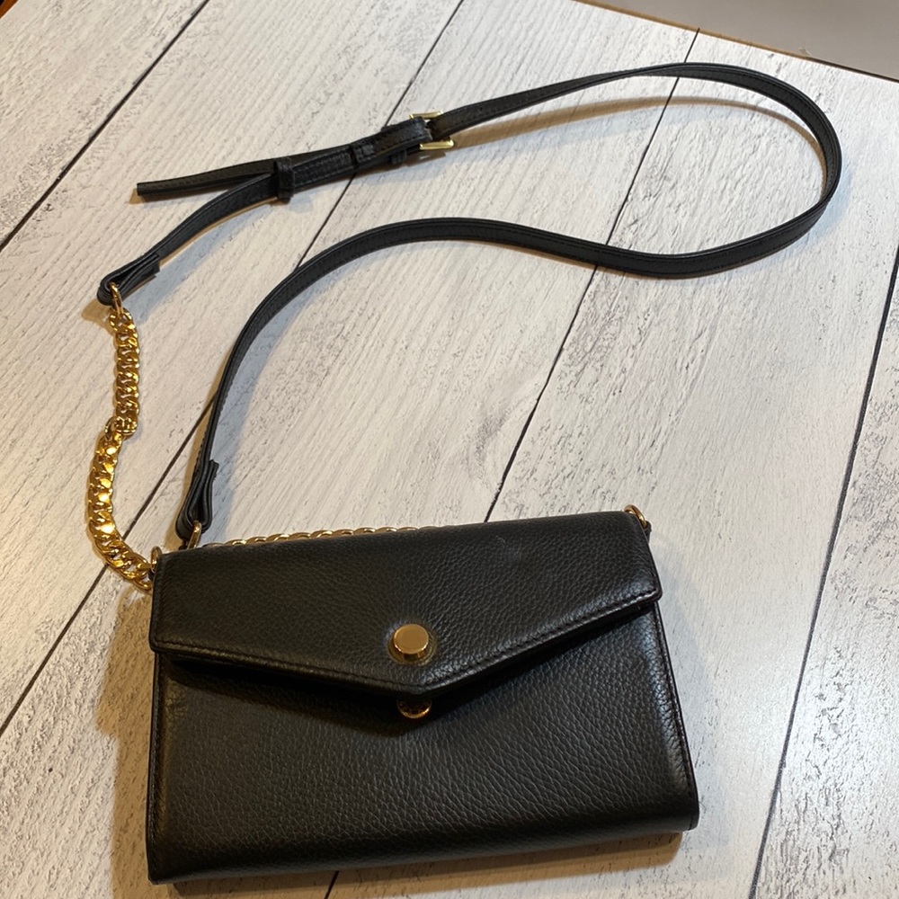 Small black shoulder purse